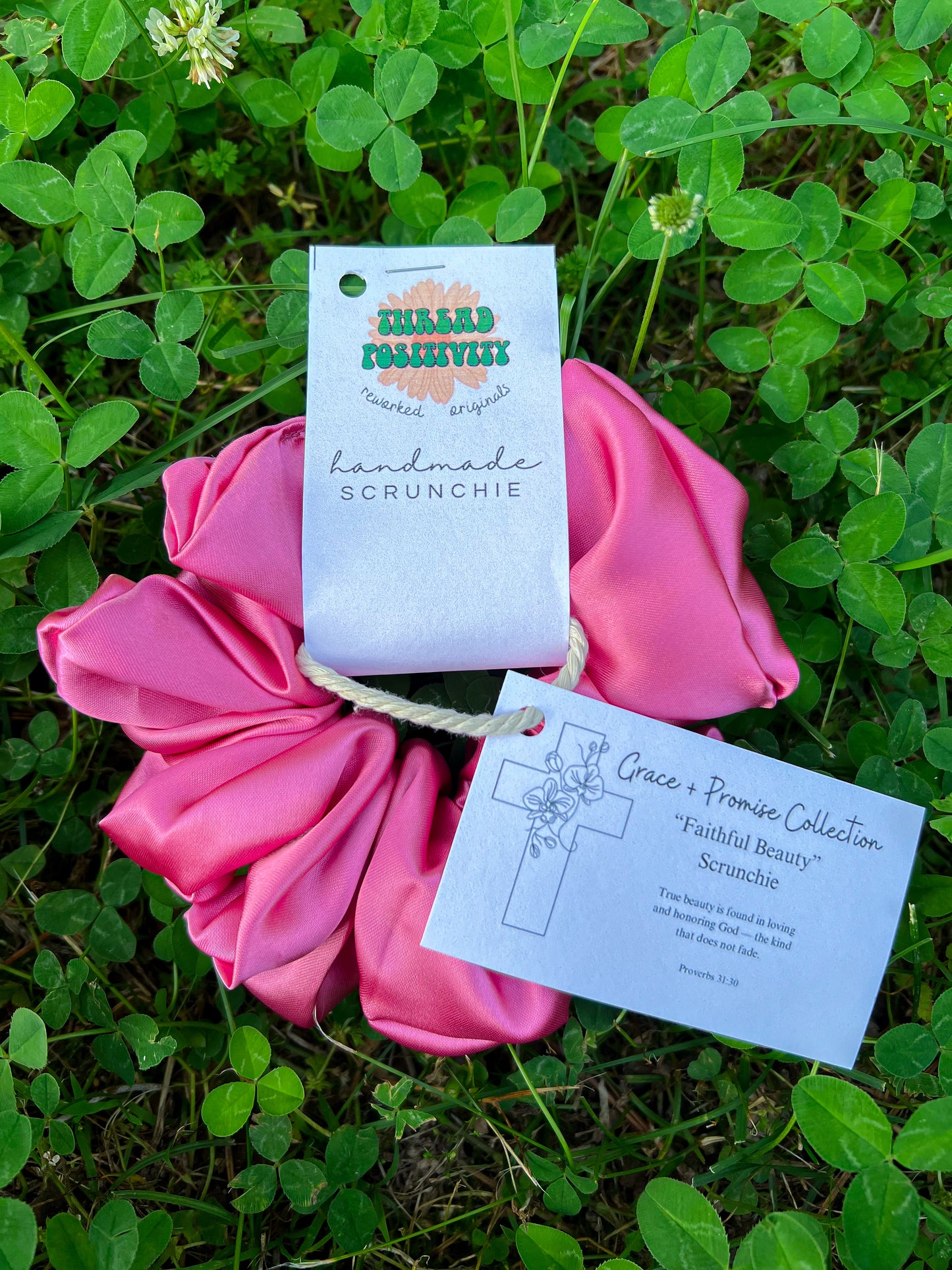 Faithful Beauty Satin Scrunchie