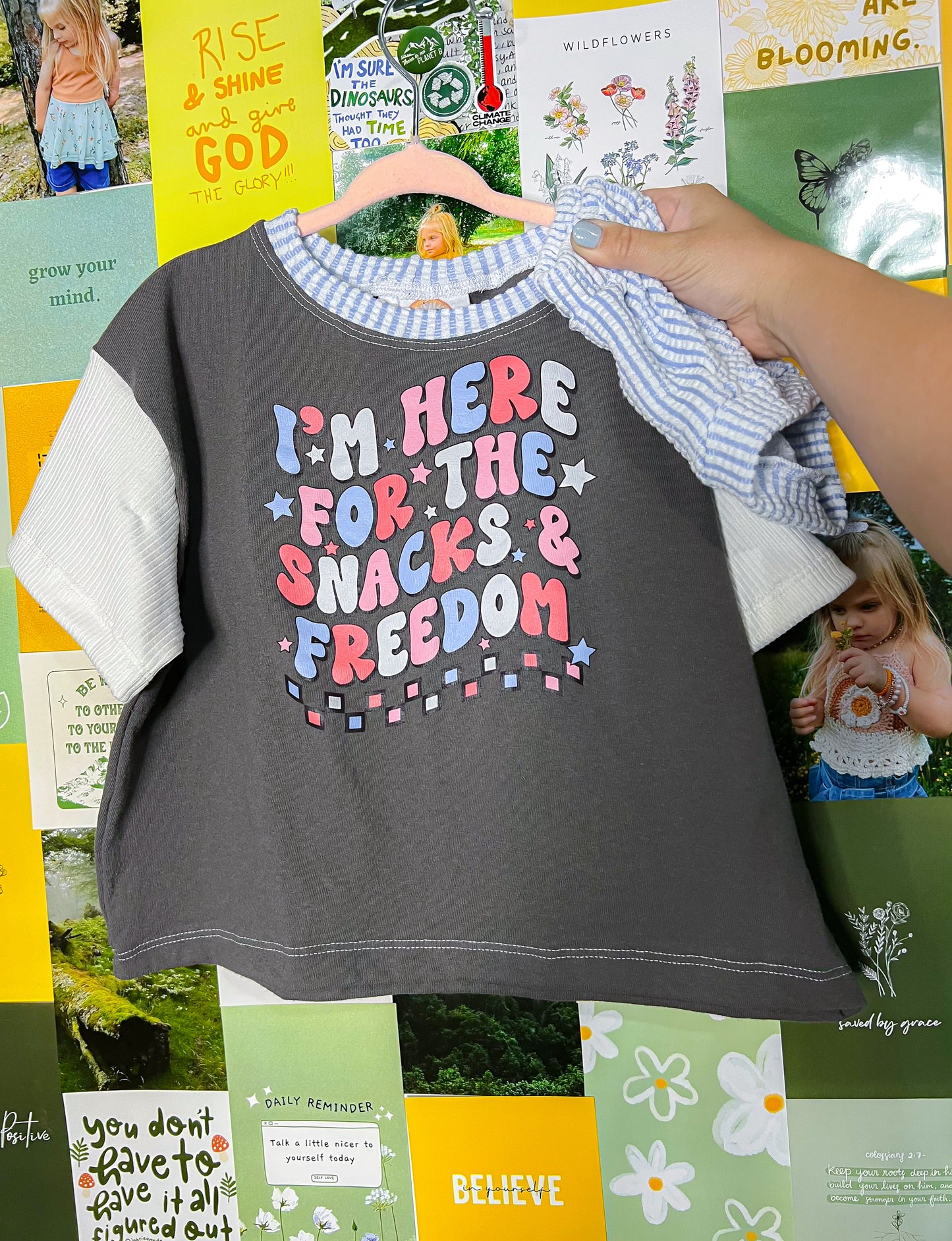 Snacks and Freedom Tee/Shorties Set