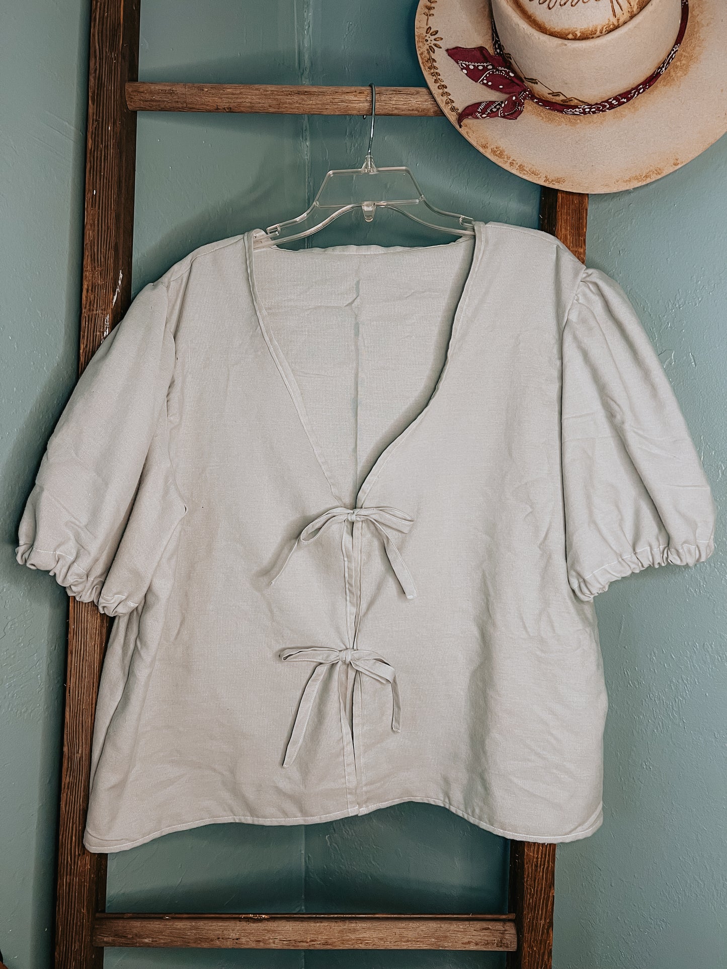 Elora Blouse + Daisy Shorts Set - Stone