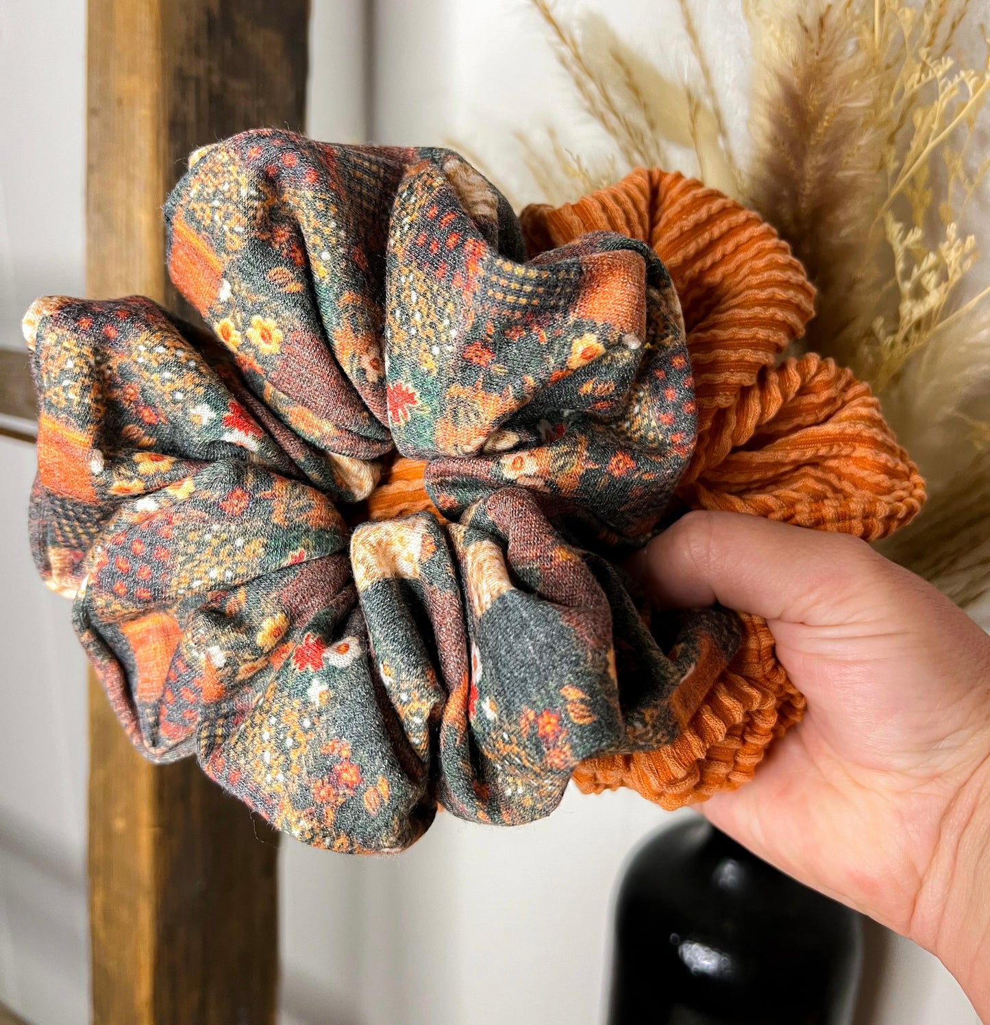 Fall Patchwork Scrunchie