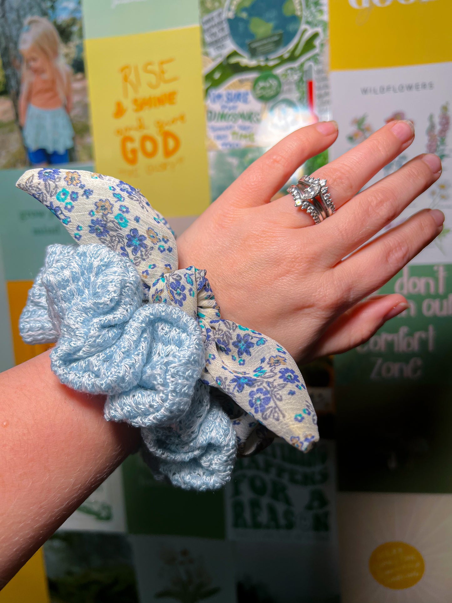 Forget Me Not Scrunchie