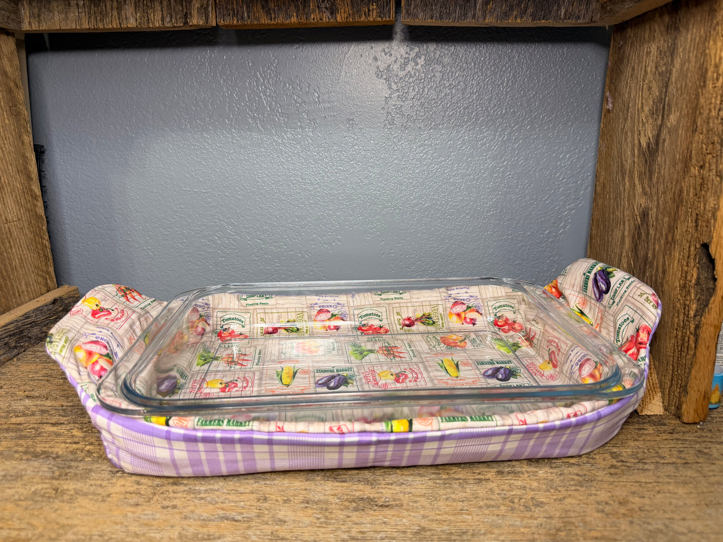 Reversible Casserole Cozie - Farmer’s Market Plaid
