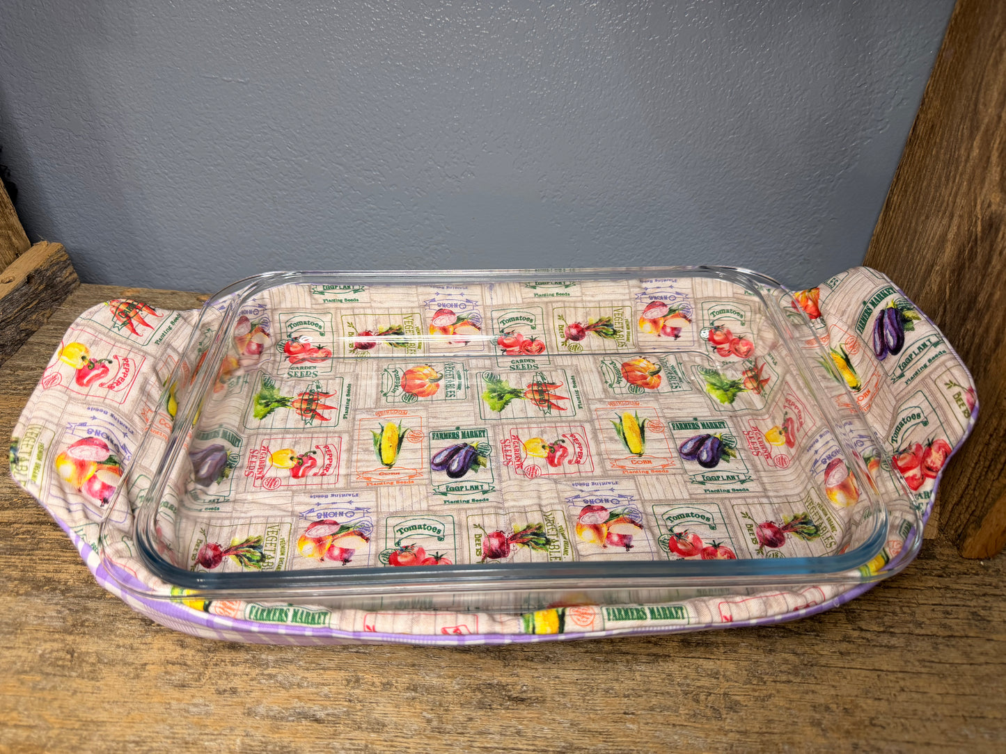 Reversible Casserole Cozie - Farmer’s Market Plaid