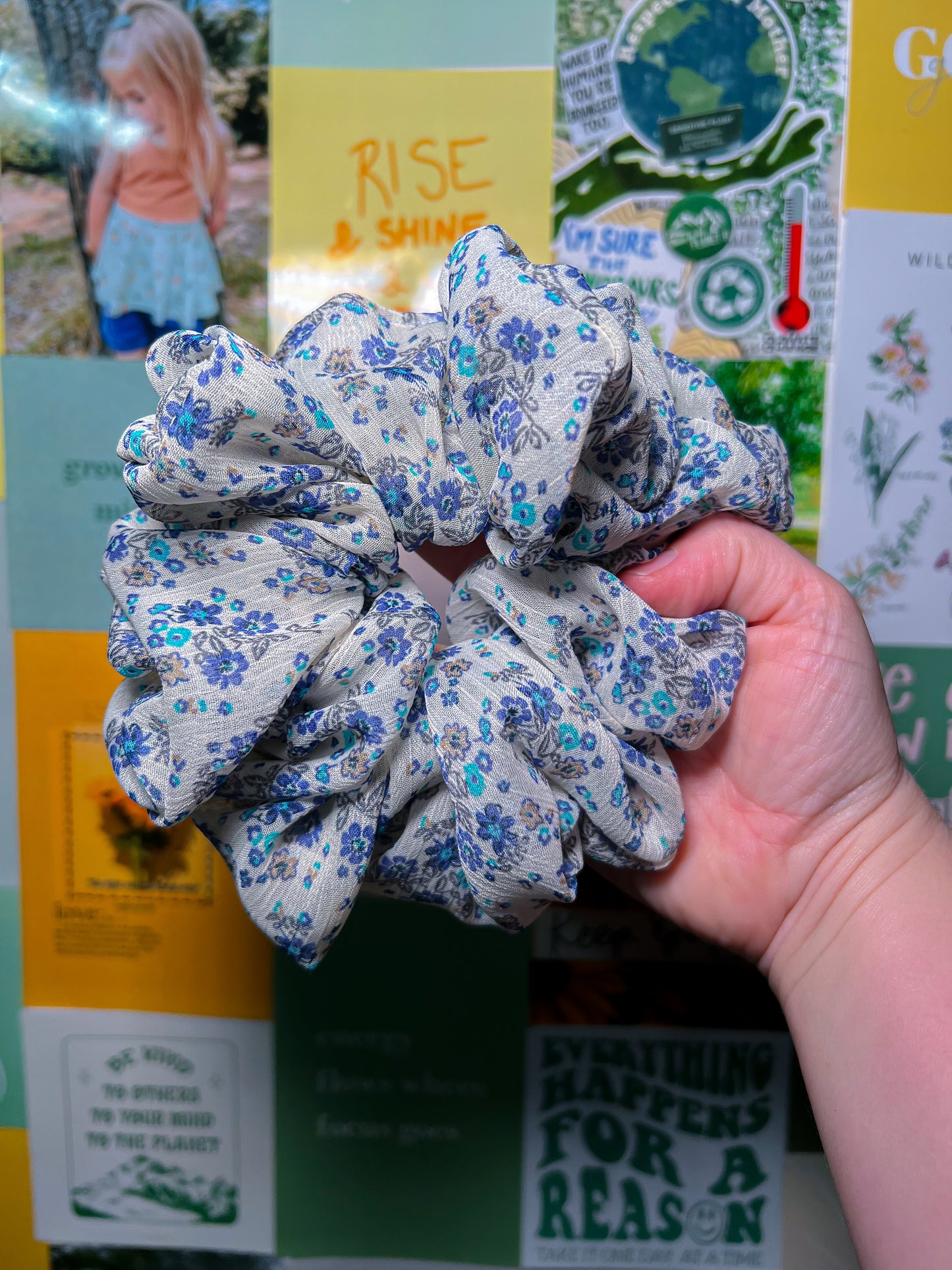 Forget Me Not Scrunchie