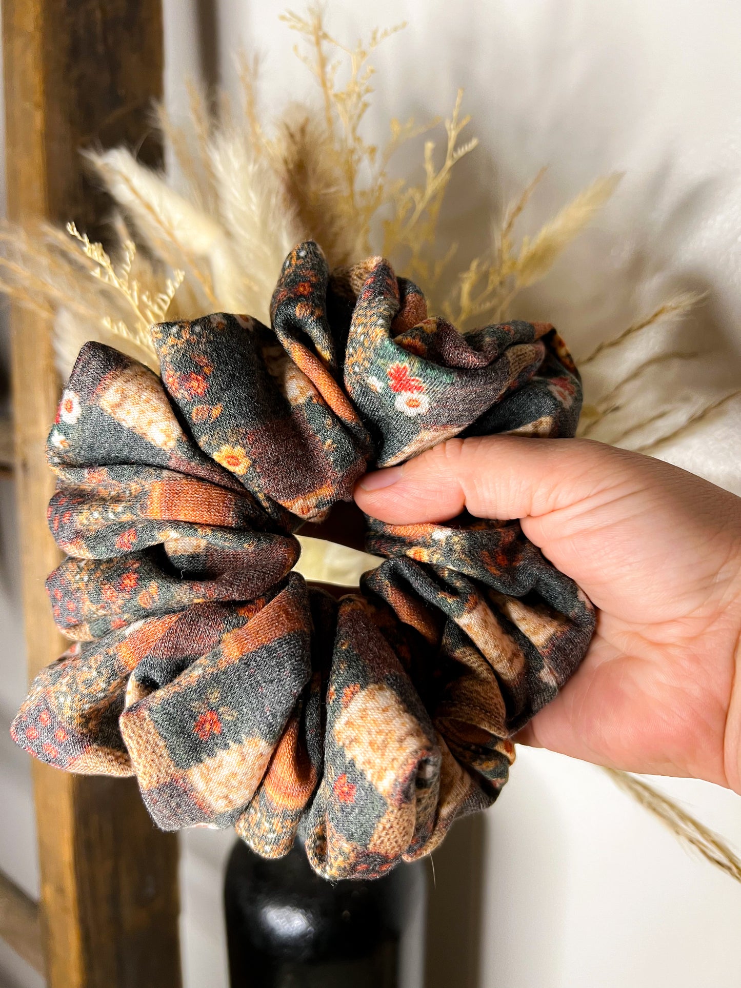 Fall Patchwork Scrunchie