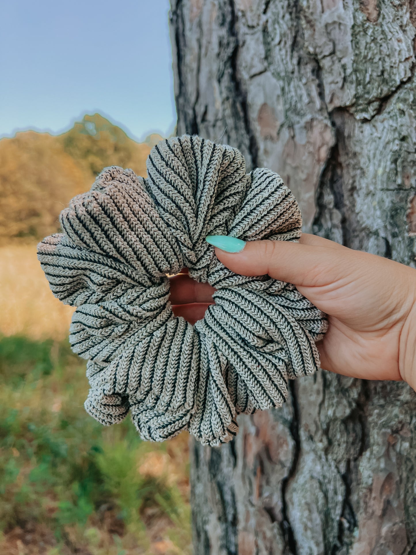 Knit Sweater Scrunchie