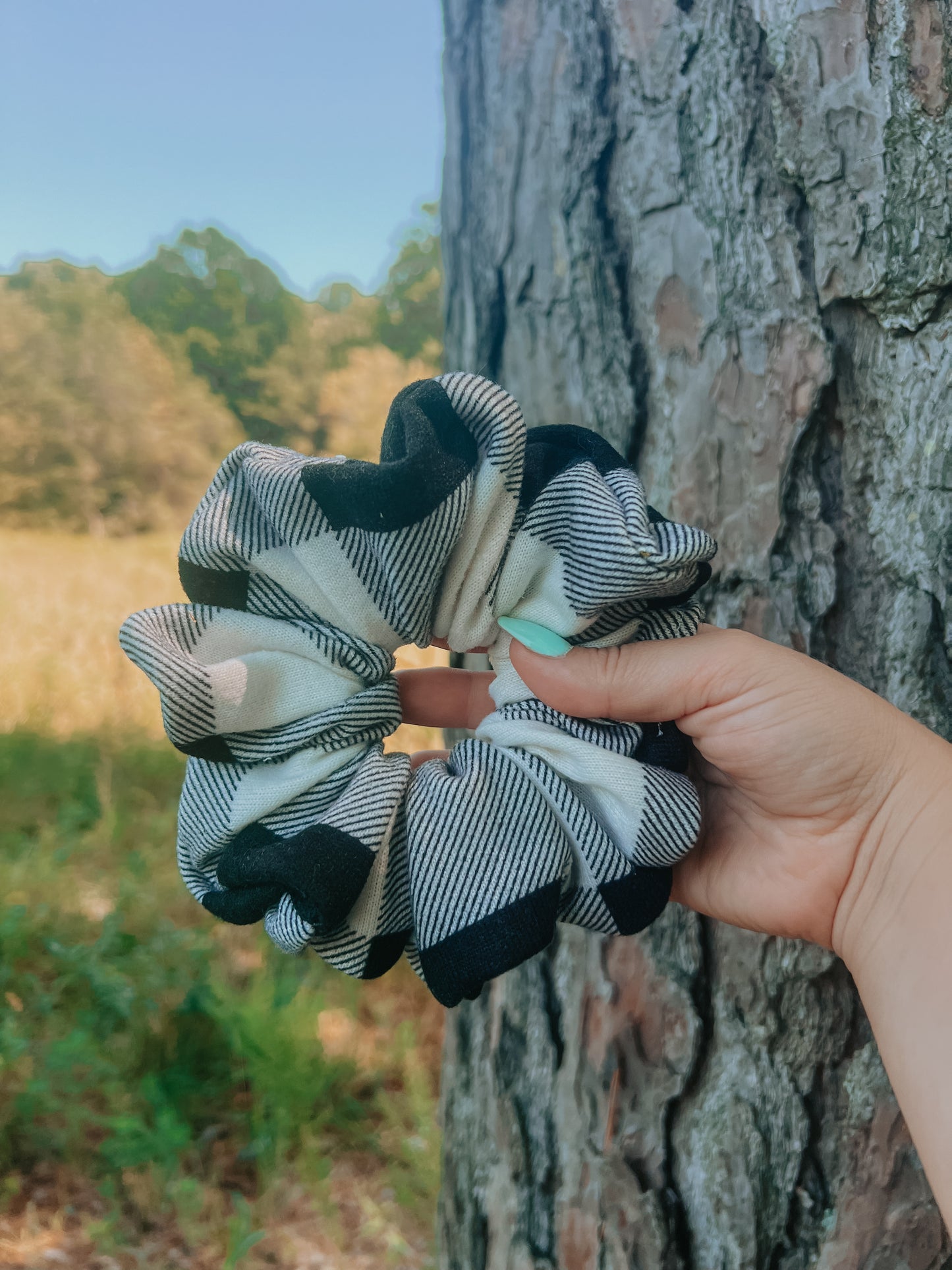 Warm Flannel Scrunchie