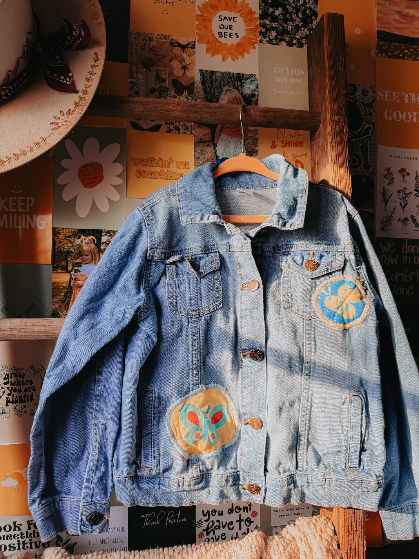 Pooh — One of a Kind Rescued Demin Jacket sz 7