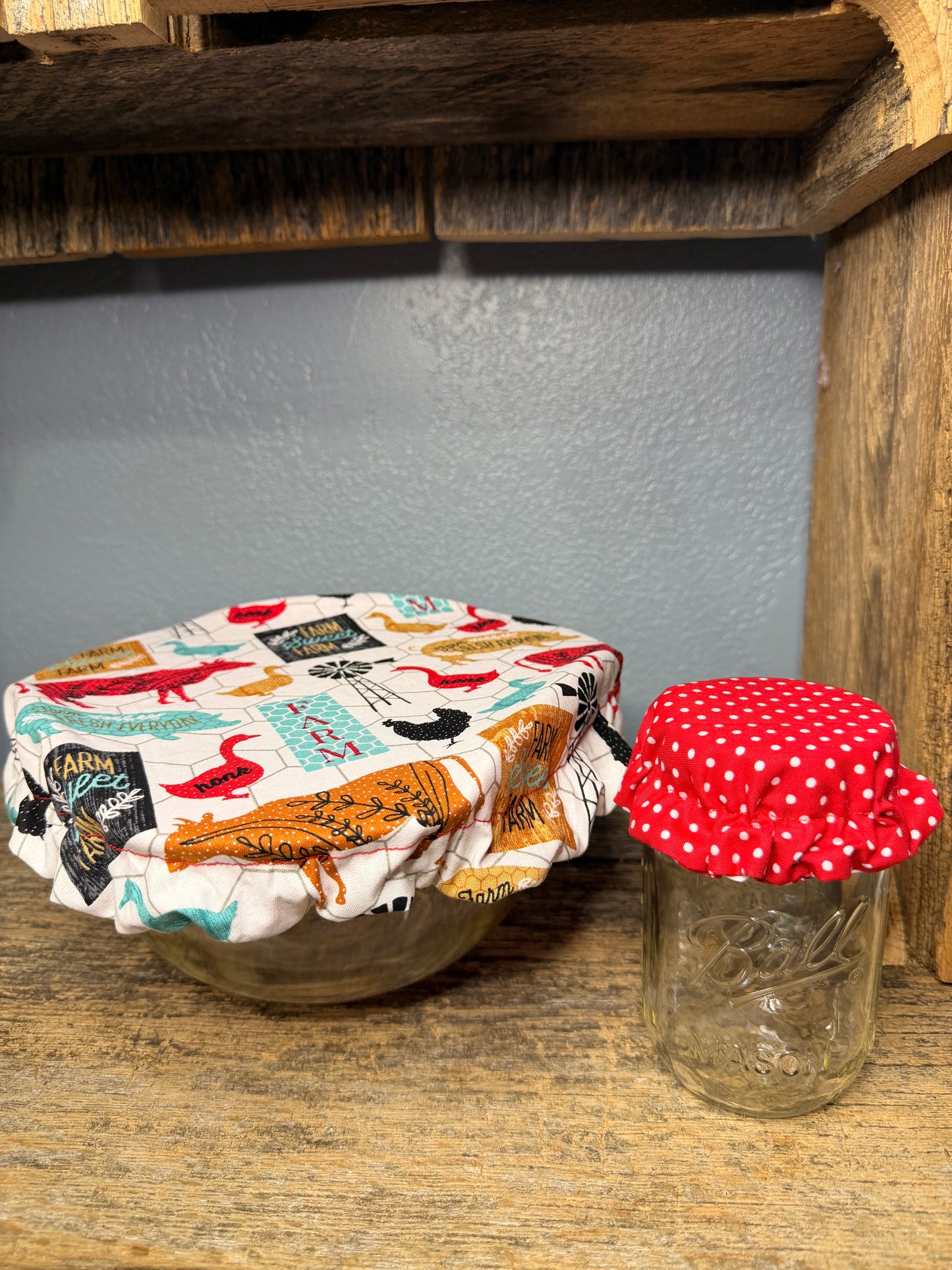 Reversible Sourdough Bowl + Starter Jar Lids