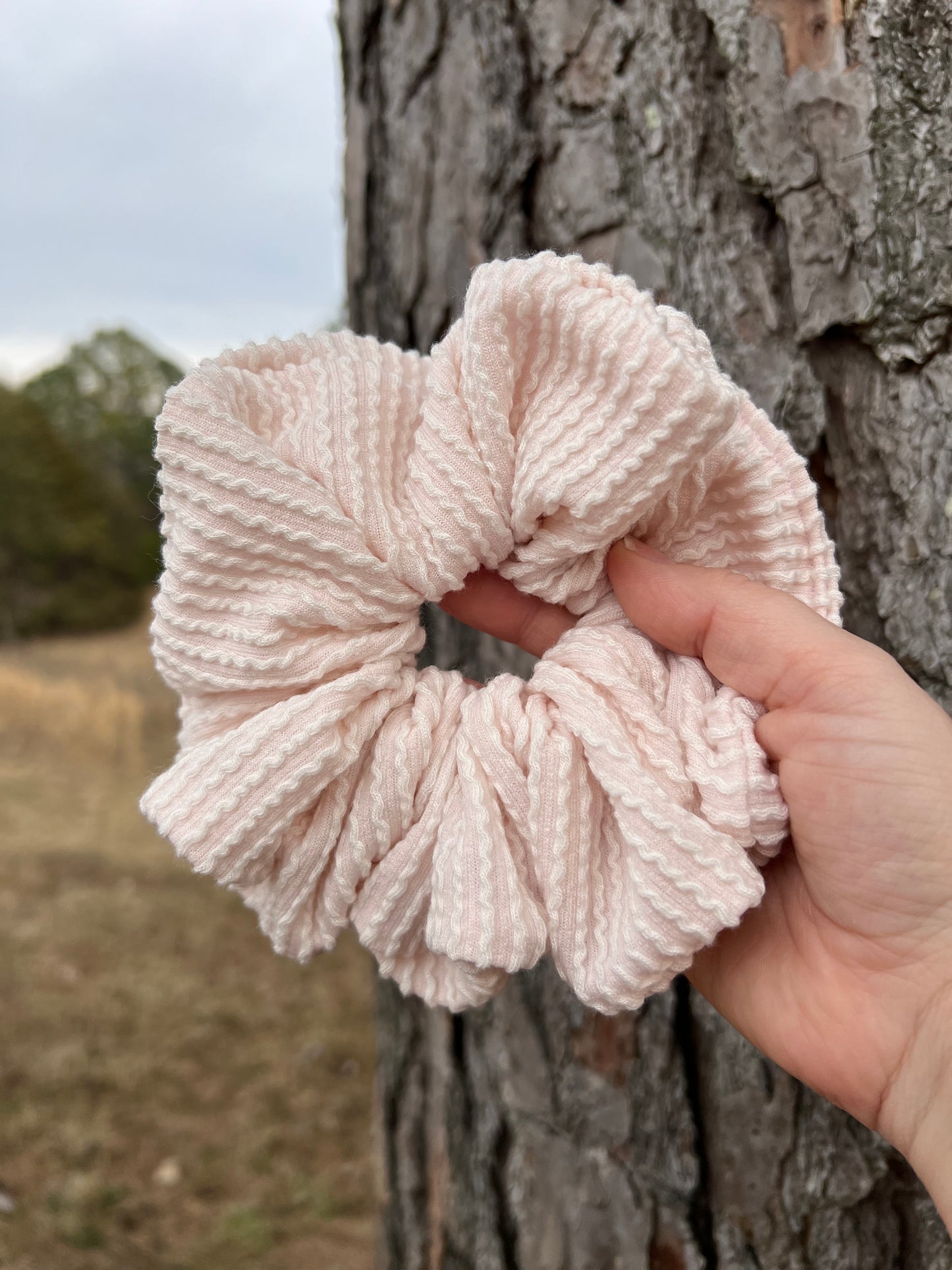 Coconut Creme Scrunchie